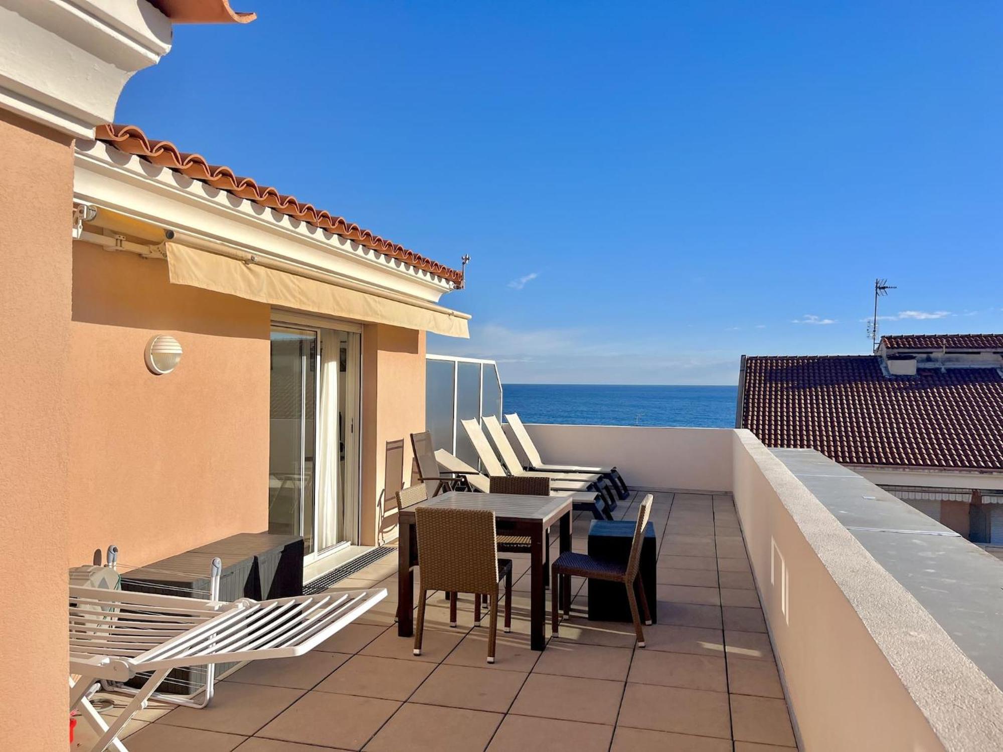 Apartmán "Le Rooftop Des Rivages" Immense Terrasse, Centre Menton Exteriér fotografie